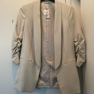 H&M cream blazer